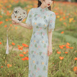Women cottagecore Dress Floral Dress Summer Retro Gentle Dress