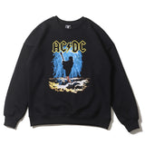 Kanye West Sunday Service Sweatshirt Print Round Neck Fleece-Lined Sweater Retro Hip Hop