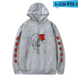 Black Rose Hoodie Payton Moormeier Printed Series Men's and Women's Hooded Sweater Autumn and Winter