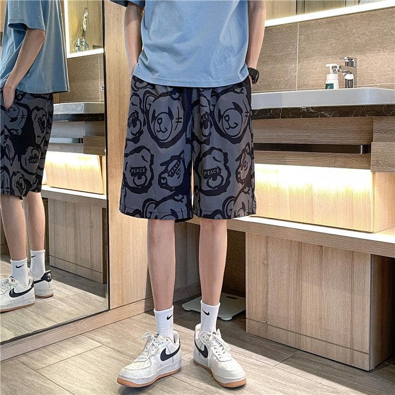 Men Shorts Sports Shorts Men's Loose Student Casual Basketball Pants Summer
