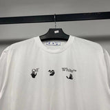 Off White T Shirt Short Sleeve Men's Women's Coat Cotton Tshirt Owt