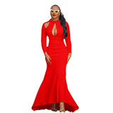 Mariah Carey See through Dress plus Size High Waist Sexy Fishtail Skirt Formal Dress