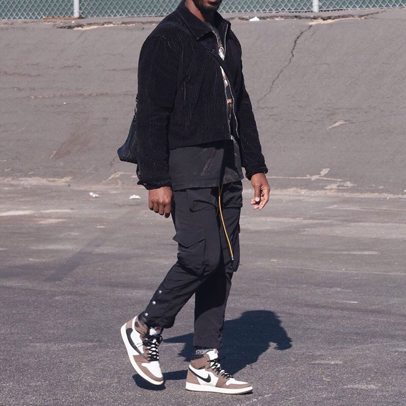 Rhude Pant Overalls Casual Button