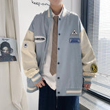 Letterman Jacket Outfit Senior Jackets Varsity Baseball Coat Spring and Autumn Men's Casual Jacket Trendy Loose Coat