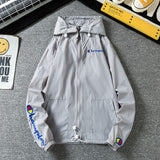 Varsity Jacket Embroidered Sun Protection Clothing