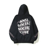 Skeleton Hoodie ASSC Printing plus Velvet Skull Men's and Women's Hoodie Hoodie