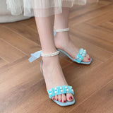 Nude Pumps Block Heel