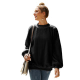 Women Sherpa Jacket Brushed Hoody Women's Autumn and Winter Pullover Long Sleeve Plush Teddy Plush Top
