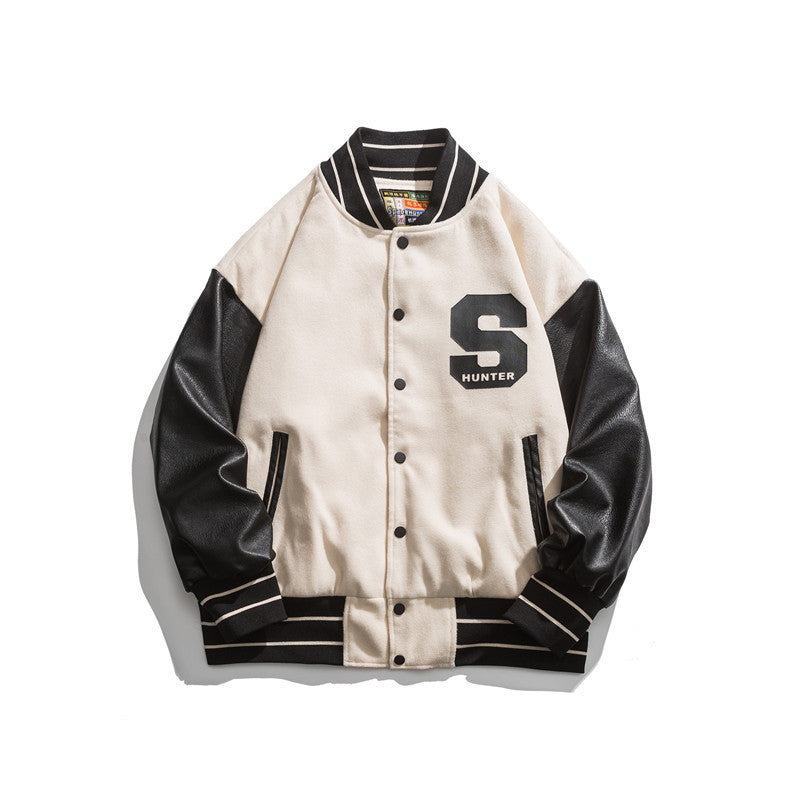 Letterman Jacket Outfit Senior Jackets Varsity Baseball Coat Letter Printed Jacket Men's Jacket