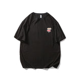 Men's T-shirt Hip Hop Fashion Brand Hong Kong Style Vintage Print Short Sleeves T-shirt Men's Summer Casual Loose