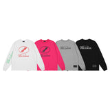 We11done Hoodie Letter Loose Loose Casual Spot round Neck Sweater