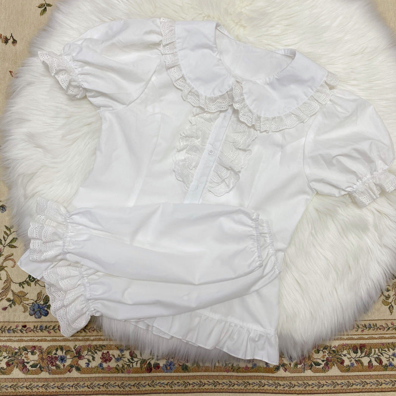Gothic Lolita Harajuku Style Clothing Sleeve Detachable Two-Way Shirt