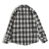 Man Fall Winter Outfis Winter Retro Plaid Long Sleeve Shirt Men's Fashion Brand Loose Coat