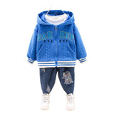 Toddler Boys Jackets Boys Autumn Clothing Suit Hooded Jacket Children