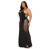 Nina Parker Dresses Sling Backless Lace up Dress