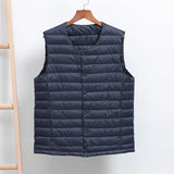 Men Winter Coats Puffer Jacket down Coat Crew Neck down Vest