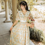 Women's Cottagecore Dress Floral Dress Women's Summer Skirt