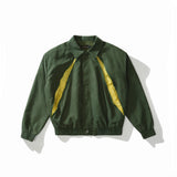 Letterman Jacket Outfit Senior Jackets Varsity Baseball Coat Stitching Baseball Uniform Coat Men's Lapel Pilot Jacket
