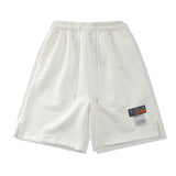 Men Tshirts High Street Retro Easy Matching Solid Color Loose Sports and Leisure Shorts Men Couple
