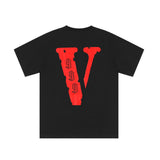 Vlone Summer Printed Loose ShortSleeved Tshirt