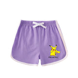 Children Pokemon Pikachu Shorts Baby Skin-Friendly Cotton Children's Shorts