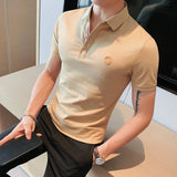 Men Polo Shirts Lapel T-shirt