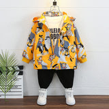 Toddler Boys Jackets Children's Ultraman Spider-Man Jacket