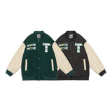 Letterman Jacket Outfit Senior Jackets Varsity Baseball Coat Retro Alphabet Loose Couple Casual Jacket