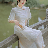 Women Cottagecore Dress Retro Elegant Dress Young