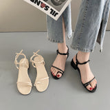 Nude Pumps Block Heel