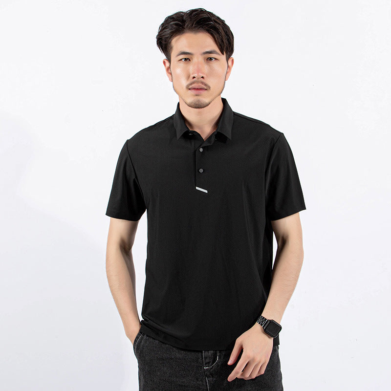 Moisture Wicking T Shirt Lapel Polo Shirt