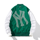 New York NYC Varsity Jacket Baseball Uniform Jacket Male