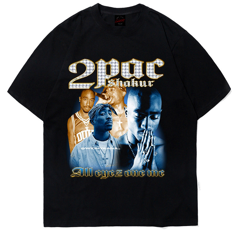 Juice WRLD T Shirt 2Pac Kanye West Justin Bieber Travis Scottasapt T-shirt Hip Hop