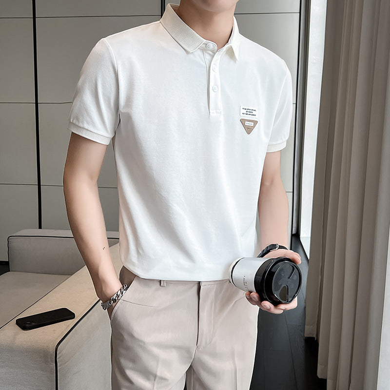 Men Polo Shirts Lapel T-shirt