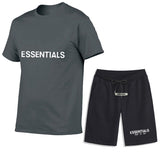 Fear Of God Fog Essentials Fashion Brand Casual Short-Sleeved Shorts Suit Chest