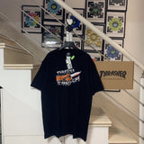 Thrasher T Shirt Thrasher Panic Life Flame Loose Short Sleeve Fall Winter Couples