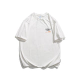 Men T Shirt Summer Casual Tops Men's Summer Short-Sleeved T-shirt Men's Fashion Brand Casual Simple Cartoon round Neck Loose T-shirt
