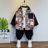 Toddler Boys Sweater Boys' Long-Sleeved Shirt Spring and Autumn Children's Clothing Leisure