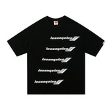 Men T Shirt Summer Casual Tops Men's Clothes Summer Wear National Fashion Boys round Neck Short Sleeve Casual Loose Letter Printed T-shirt