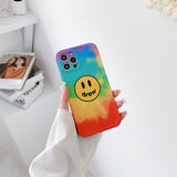 justin b drew phone case Fashion Brand Drew Phone Case Female Apple 12 Pro Max 11 Smiley Face