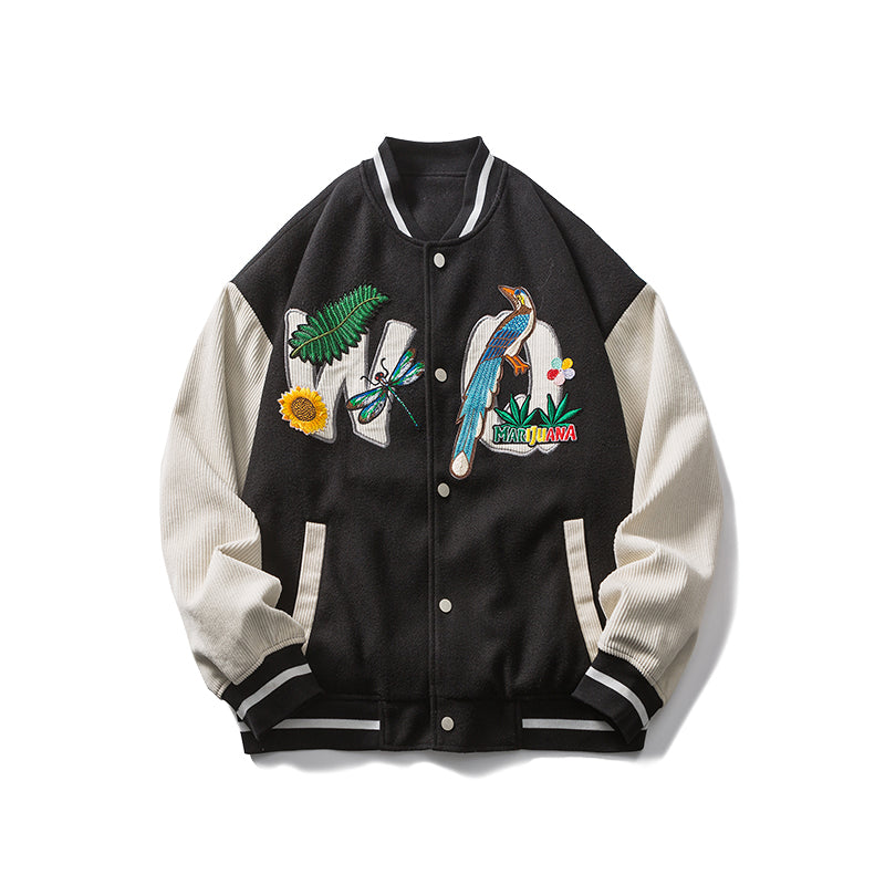 Letterman Jacket Outfit Senior Jackets Varsity Baseball Coat Men's Spring and Autumn Casual Jacket