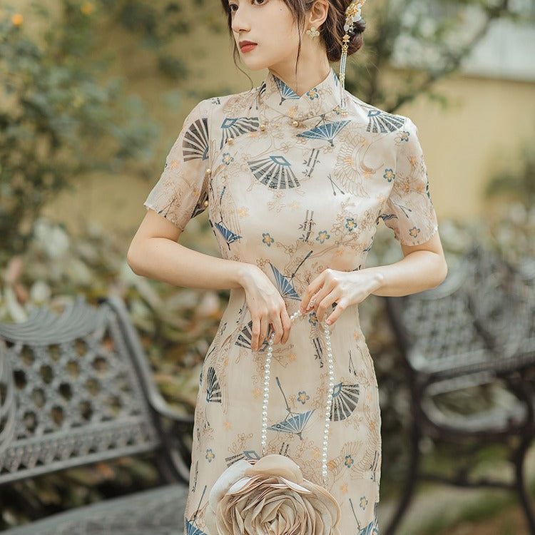 Women Cottagecore Dress Summer Vintage Printed Dress