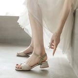 Nude Wide Fit Block Heels Sandals