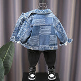 Toddler Boys Jackets Boys' Denim Jacket Spring and Autumn Clothing