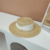 Straw Hat Wide Brim Sun Hat Summer Seaside Travel Sun-Proof Beach Hat