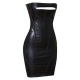 Women Bodycon Dress Summer Black Bandage Dress