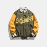 Varsity Jacket for Men Baseball Jackets Spring Fashion Baseball Uniform Male Loose-Fitting Workwear Casual