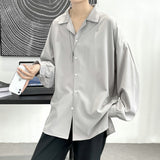 Men's Shirts Solid Color Shirt Cardigan