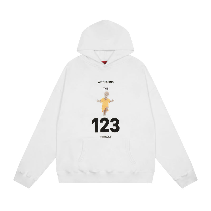 Rrr123 Hoodie Saint Baby Pattern Hooded Sweater for Men and Women