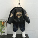 Toddler Boys Jackets Children's Clothing Boy's Leather Jacket Autumn Clothing Coat